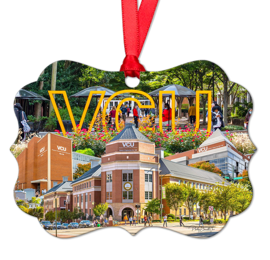 Richmond Ornament, Virginia Commonwealth, Virginia, College Print, Rams, Art, Photo