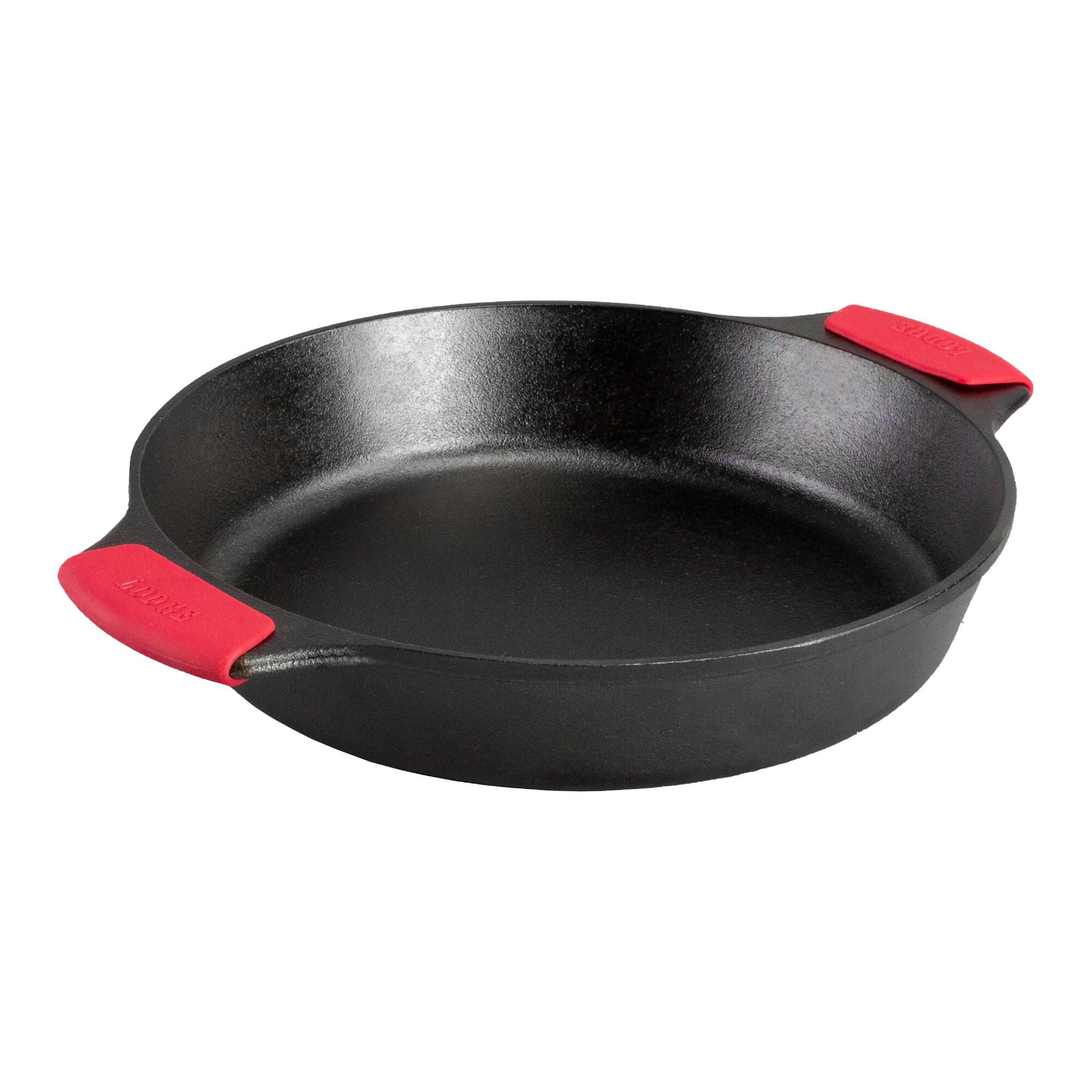 Lodge Cast Iron Bakers Skillet with Grips: Black by World Market