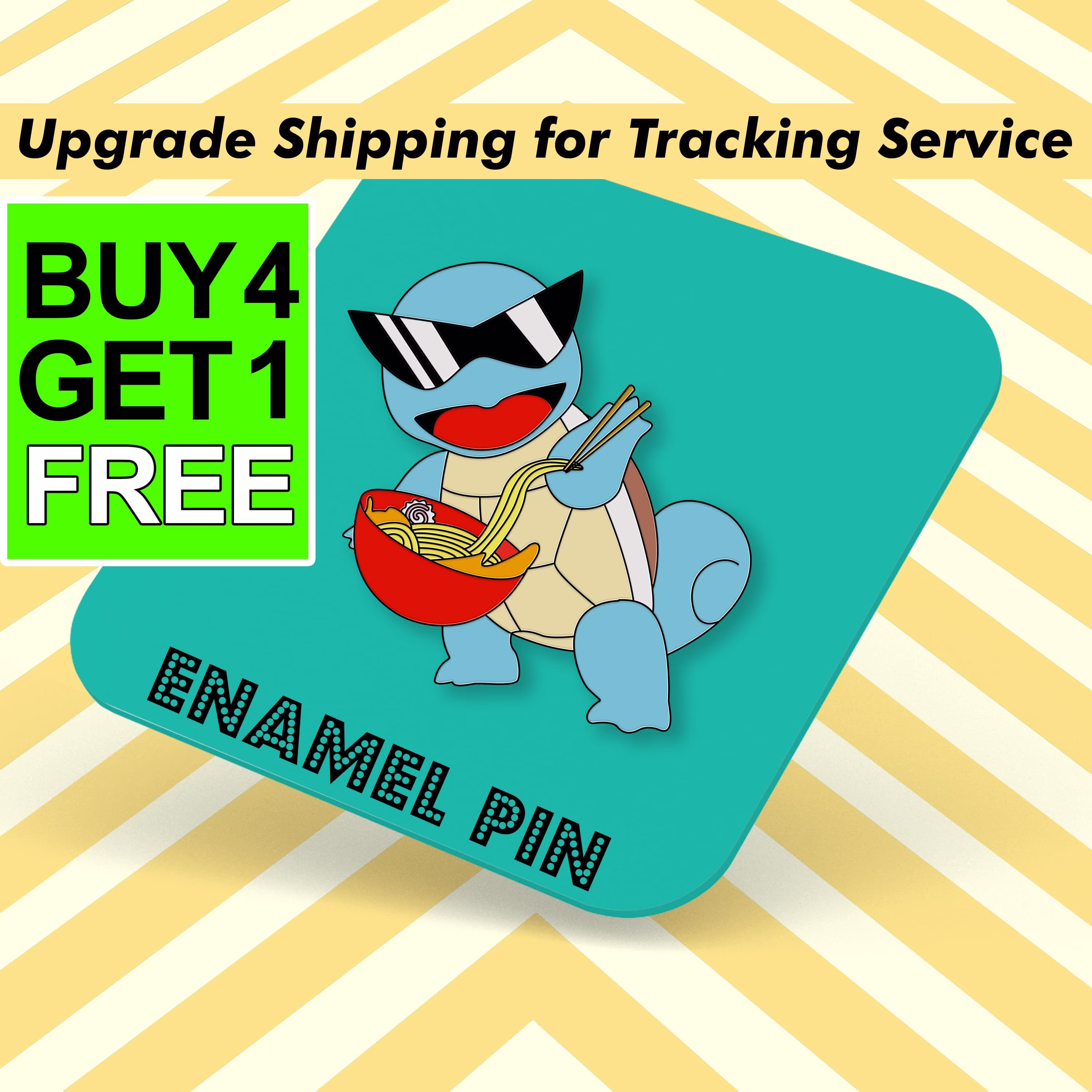 Squirtle Ramen Custom Enamel Pin Monster Turtle Pins Cute For Hats Lapel Aesthetic