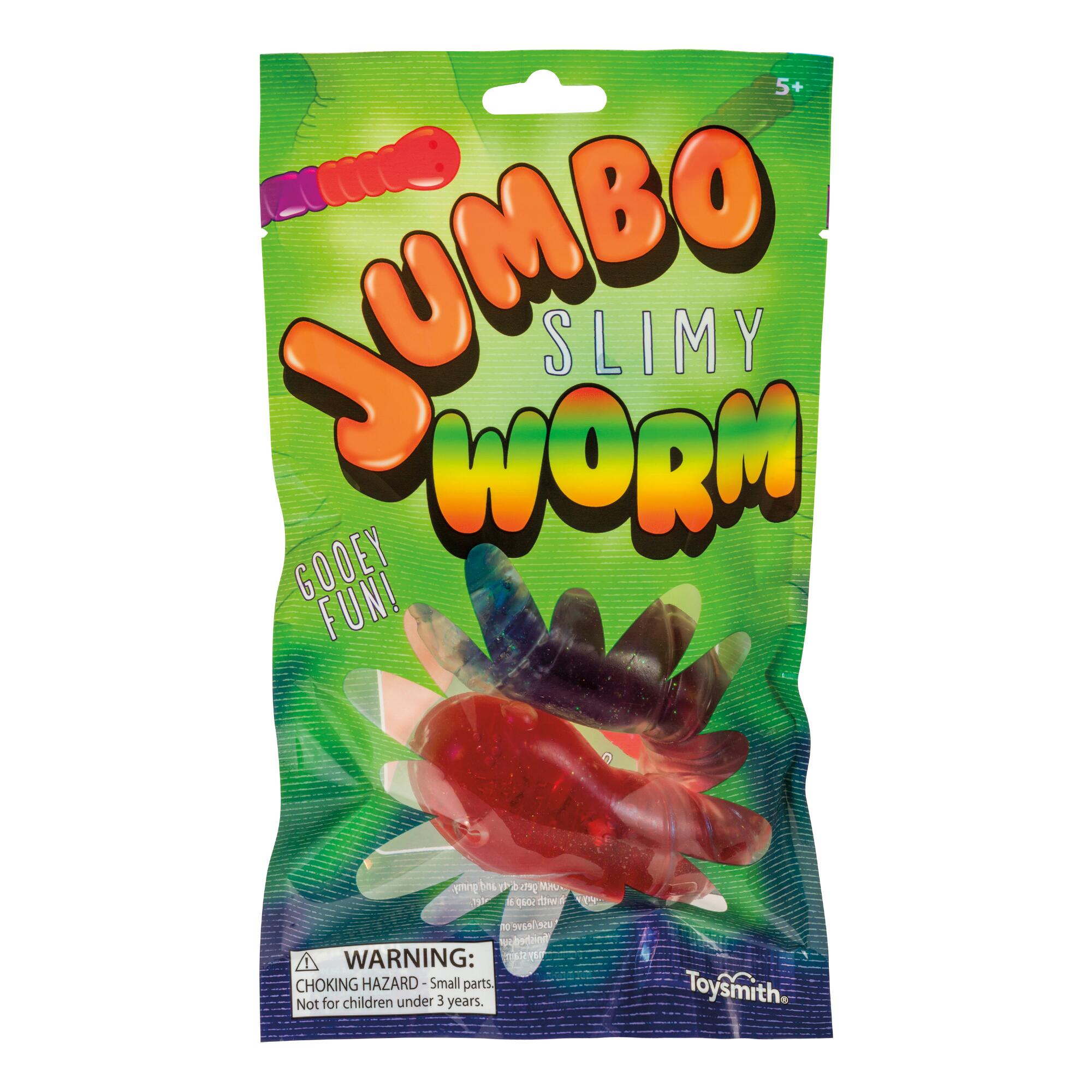 Jumbo Gummy Worm Slime Toy Set of 2 by World Market