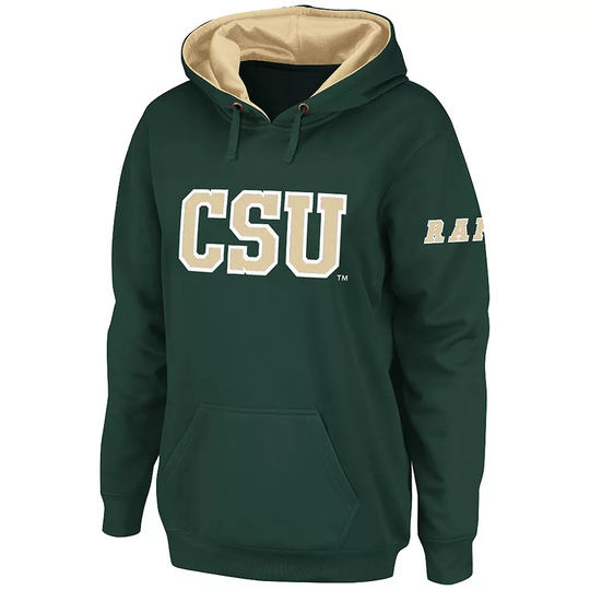 Women's Stadium Athletic Green Colorado State Rams Big Logo Pullover Hoodie, Size: Medium