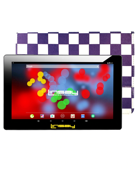 LINSAY 10.1-in Wi-fi Only Android 11 Tablet with Accessories with Case Included;; | F10XIPSCPWS