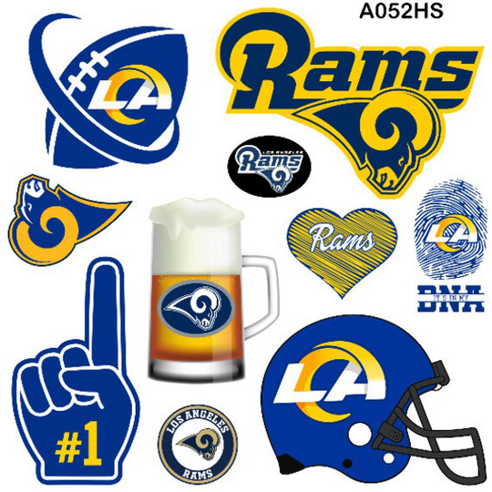 Coroplast Yard Cards & Decor La Rams Foot Ball