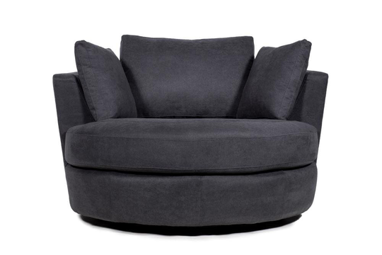 KINWELL Modern Dark Grey Polyester/Blend Sofa in Gray | HFSM-187C