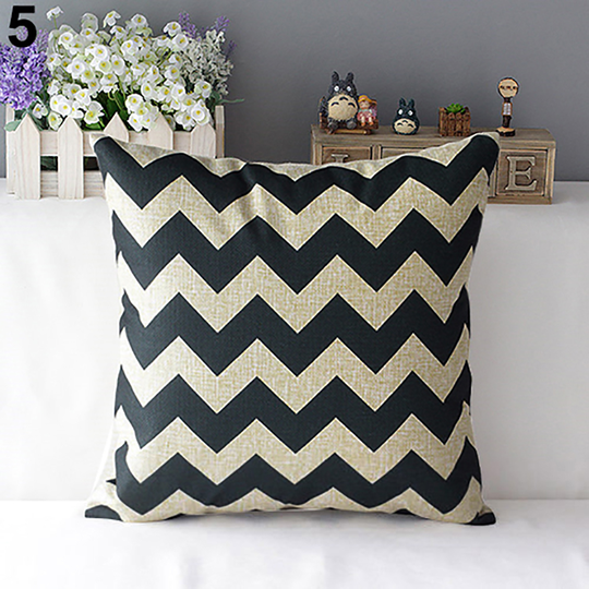 Retro Home Decorative Linen Cotton Blended Cushion Cover Crown Throw Pillow Case - 4