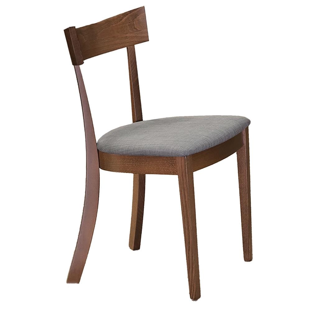 Worldwide Homefurnishings Set of 2 Contemporary/Modern Polyester/Polyester Blend Upholstered Dining Side Chair (Wood Frame) in Gray | 202-612GY