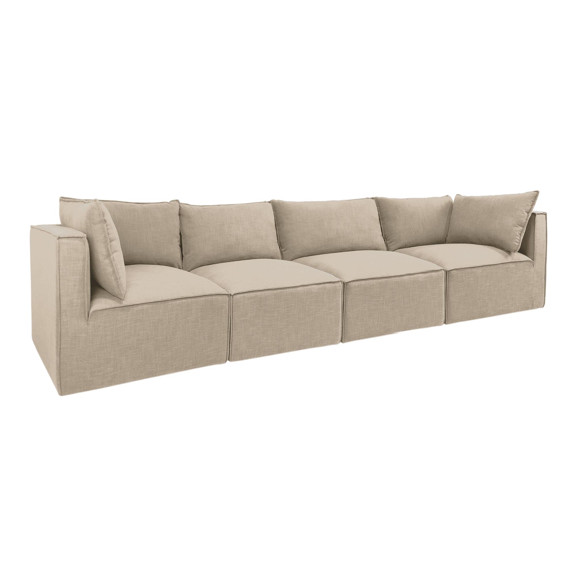 Oatmeal Tyson 4 Piece Modular Sofa by World Market