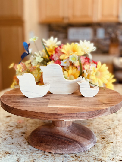 Bird Shaped Craft Wood, Unfinished Tiered Tray Decor, Free Standing Bird, Spring Diy Summer Decor
