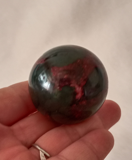 42mm Natural Jade Carved Sphere A484