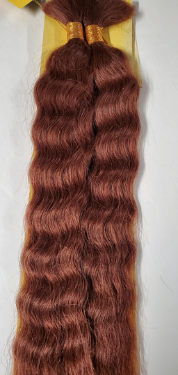 Human Hair Blended Tangle-Free Super Bulk Wavy; Braiding Hair; For Women; Masterpiece