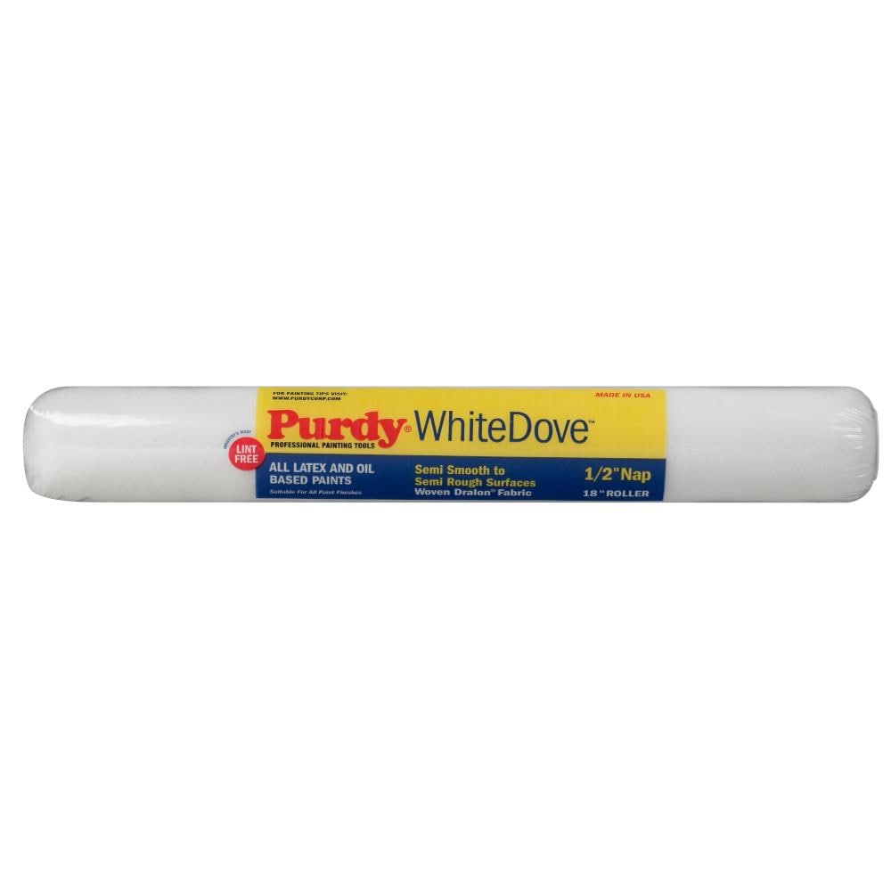Purdy White Dove 18-in x 1/2-in Woven Synthetic Blend Paint Roller Cover | 14H670183