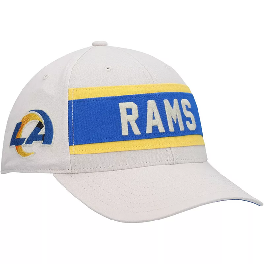 Men's '47 Cream Los Angeles Rams Crossroad MVP Adjustable Hat, Beige Over