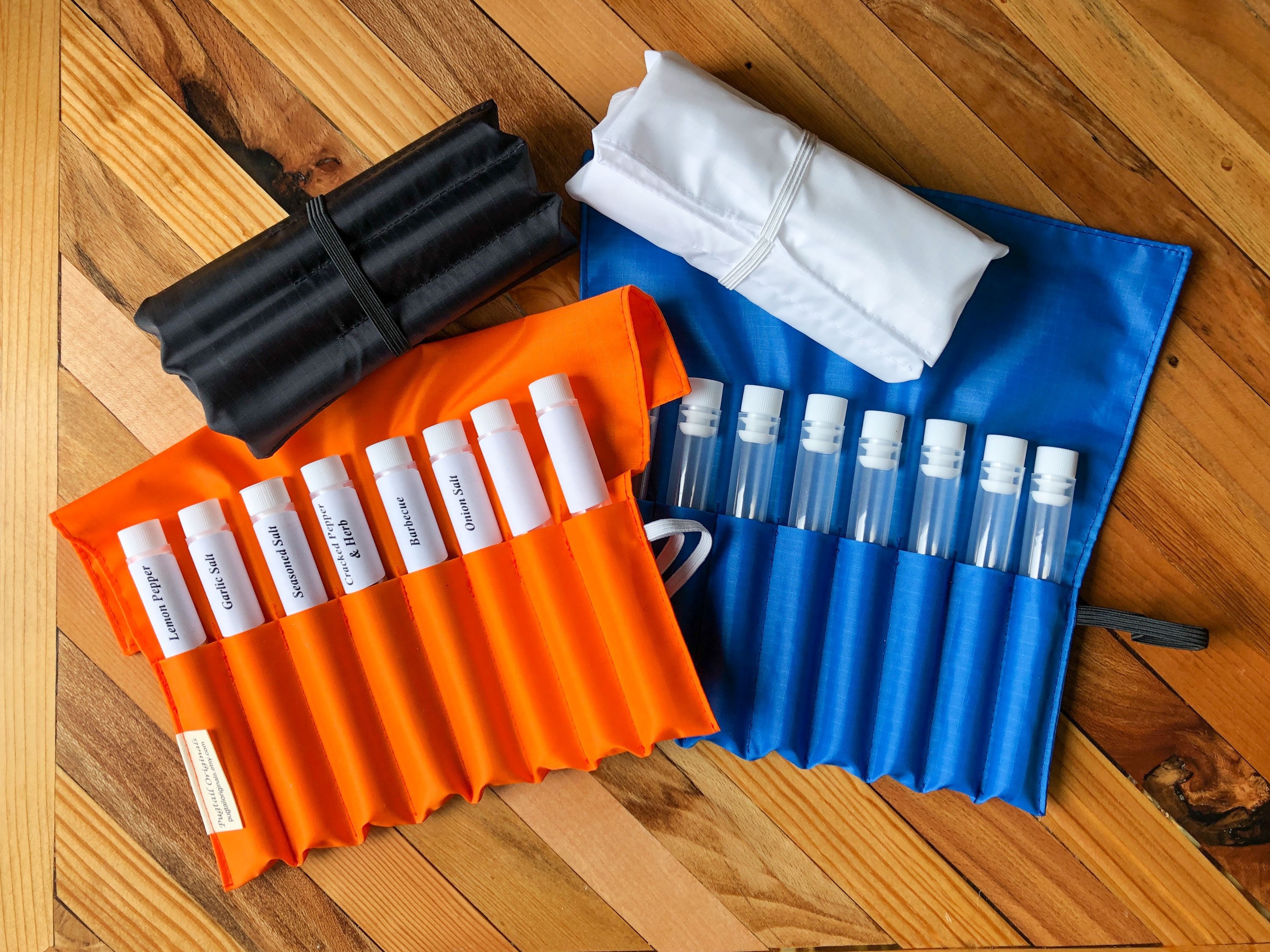 Ultralight Spice Organizer, Backpacking Gear, Hiker Gift, Bsa Boy Scout, Camping, Travel Spices, Filled Or Fill Yourself