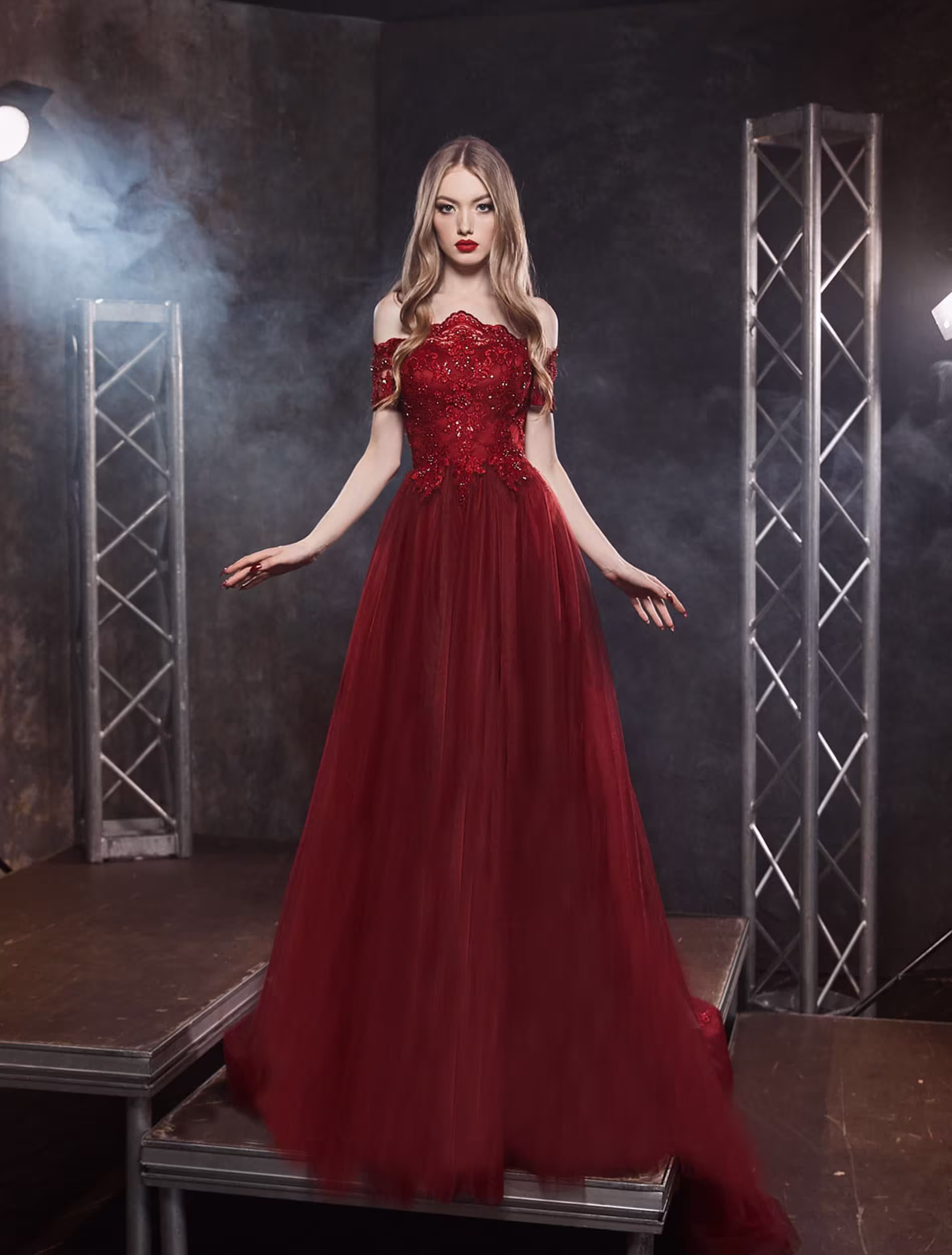 Off Shoulder Evening Dress, Gown For Wedding Guest, Tulle Dress Women, Floor Length Maxi Formal Gown, Prom