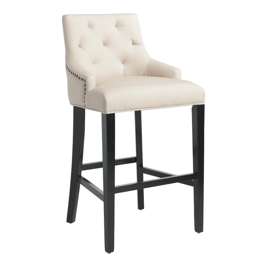 Tufted Lydia Upholstered Barstool: Blue by World Market