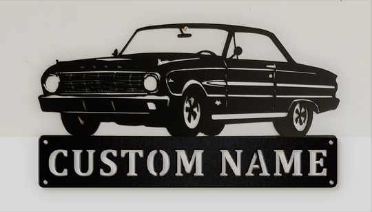 1963 Ford Falcon 2 Door Personalized Man Cave Classic Sprint Garage Sign