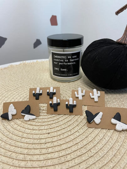 Earrings For Women| Stud Earrings For Women| Monochrome White & Black