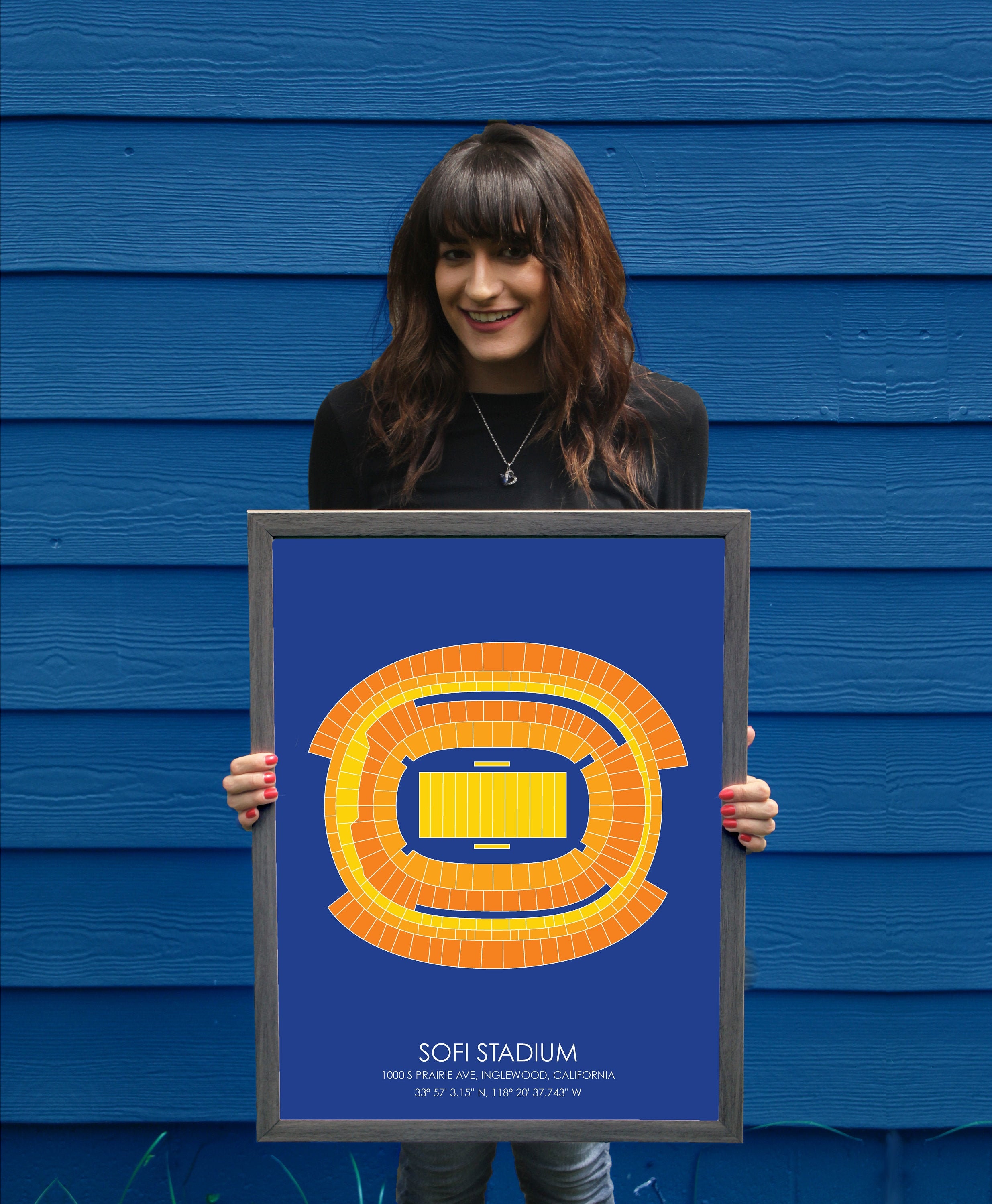 Los Angeles Rams // Sofi Stadium Art Print Football