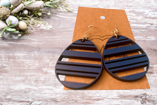 Colorful Earrings/Easter Egg Spring Handmade Dangle Earring Lightweight Unique