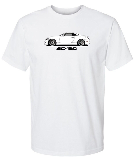 Sc430 Shirt Super Soft 60/40 Blend T Shirt Jdm Tuner White