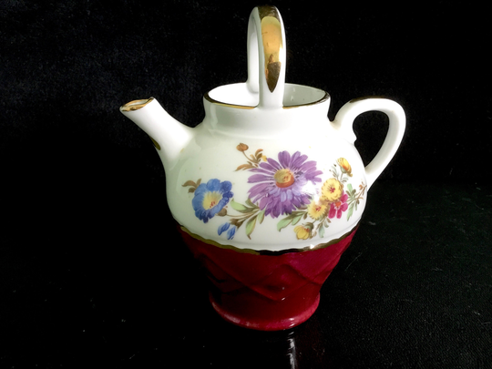 Limoges Meissner Antique Miniature Tea Pot Vase Imoges Meissner