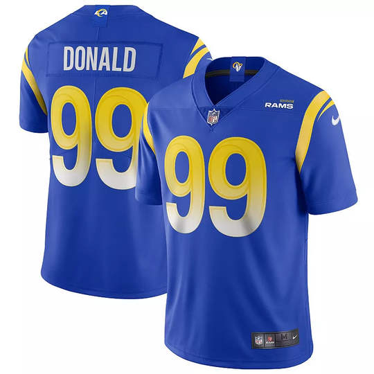 Men's Nike Aaron Donald Royal Los Angeles Rams Vapor Limited Jersey, Size: 2XL, LAR Blue