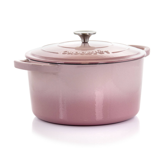 Crock-Pot Crock-Pot Artisan 2 Piece 7 -Quart Enamled Cast Iron Dutch Oven in Blush Pink | 849113367M