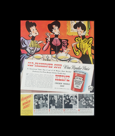 1939 Heinz 57 Chicken Noodle Soup Magazine Ad