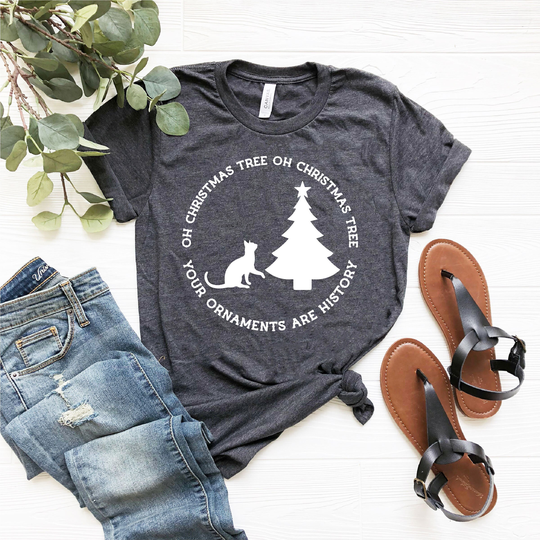 Oh Christmas Tree Shirt, Shirts, Gifts, Vacation Ornament Animal