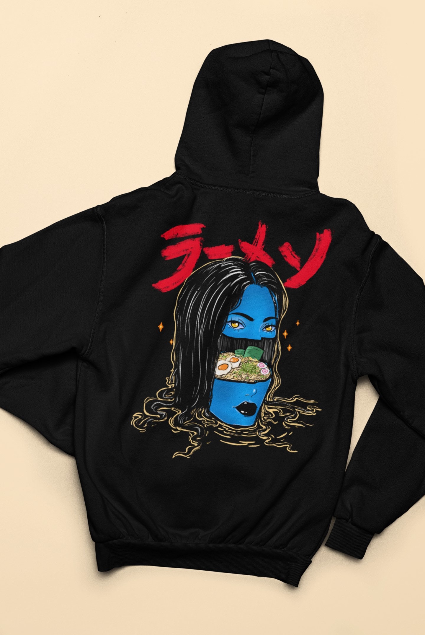 Unisex Head Ramen Bowl-Ramen Hoodie - Anime Hoodie-Anime Hoodie
