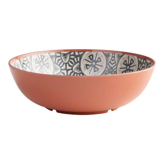 Terracotta Tile Desert Hacienda Melamine Serving Bowl by World Market