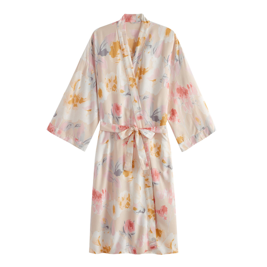 Pink Watercolor Floral Stacey Robe by World Market