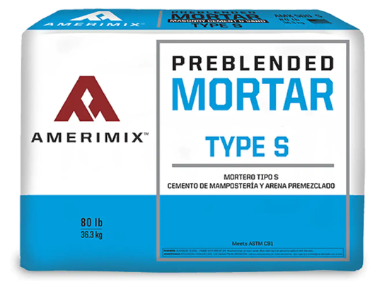 Amerimix Pre Blended 80-lb Light Grey Type S Mortar Mix in Gray | 62300002