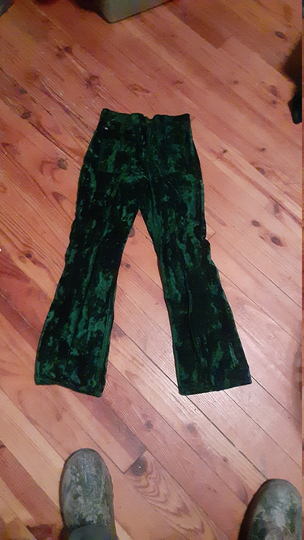 Wrangler 100% Cotton Velvet Bellbottom Pant Vintage Deadstock Nos Girls 25x28 Jean Made USA New 1970 Wear Shoe Sneaker T Shirt Jacket Coat