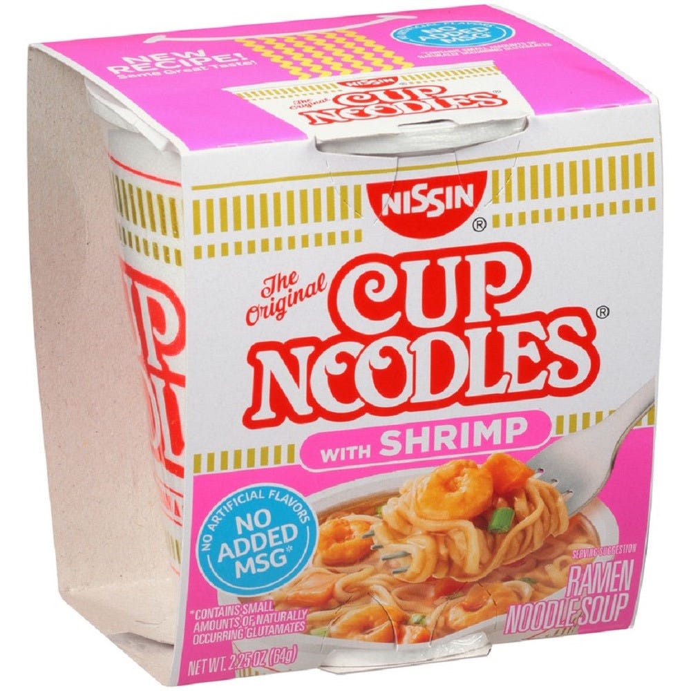 Nissin Ramen Noodle Soup, Shrimp - 2.25 oz