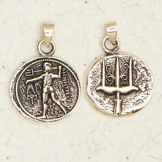 Poseidon Olympian/Neptune Roman God Of The Sea-Bronze Greek Religion Pendant Jewelry