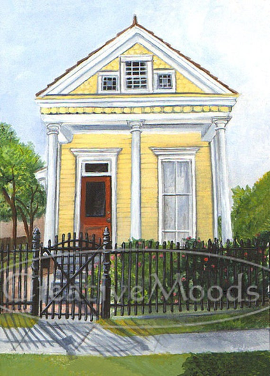 Historic Louisiana Cottage Original Print