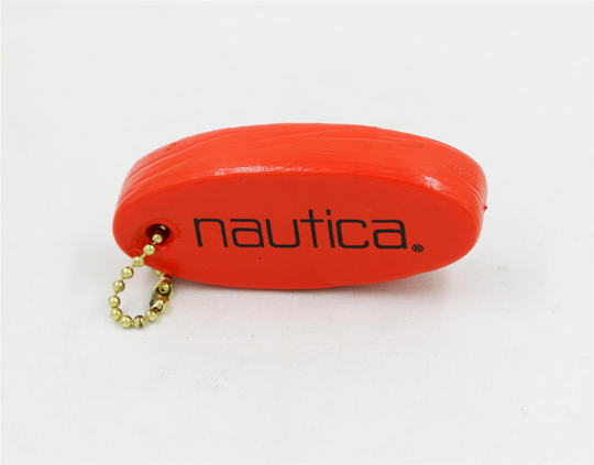 Vintage Nautica Floating Boating Keychain Flotation 1990S Hip Hop Orange