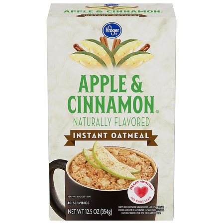 Kroger Apples & Cinnamon Instant Oatmeal - 12.5 oz