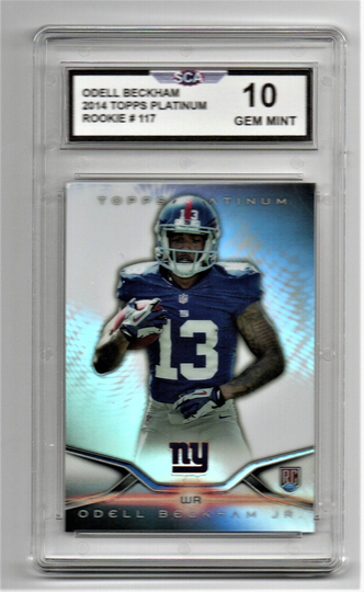 Odell Beckham 2014 Topps Platinum Rookie Card La Rams
