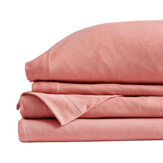 NY Loft SoHo Full 250-Thread Count Cotton Blend Light Pink 4-Piece Bed Sheet | 20081