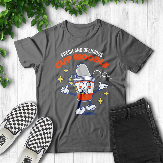 Vintage Style Cup Noodle T-Shirt - Ramen Graphic Tees