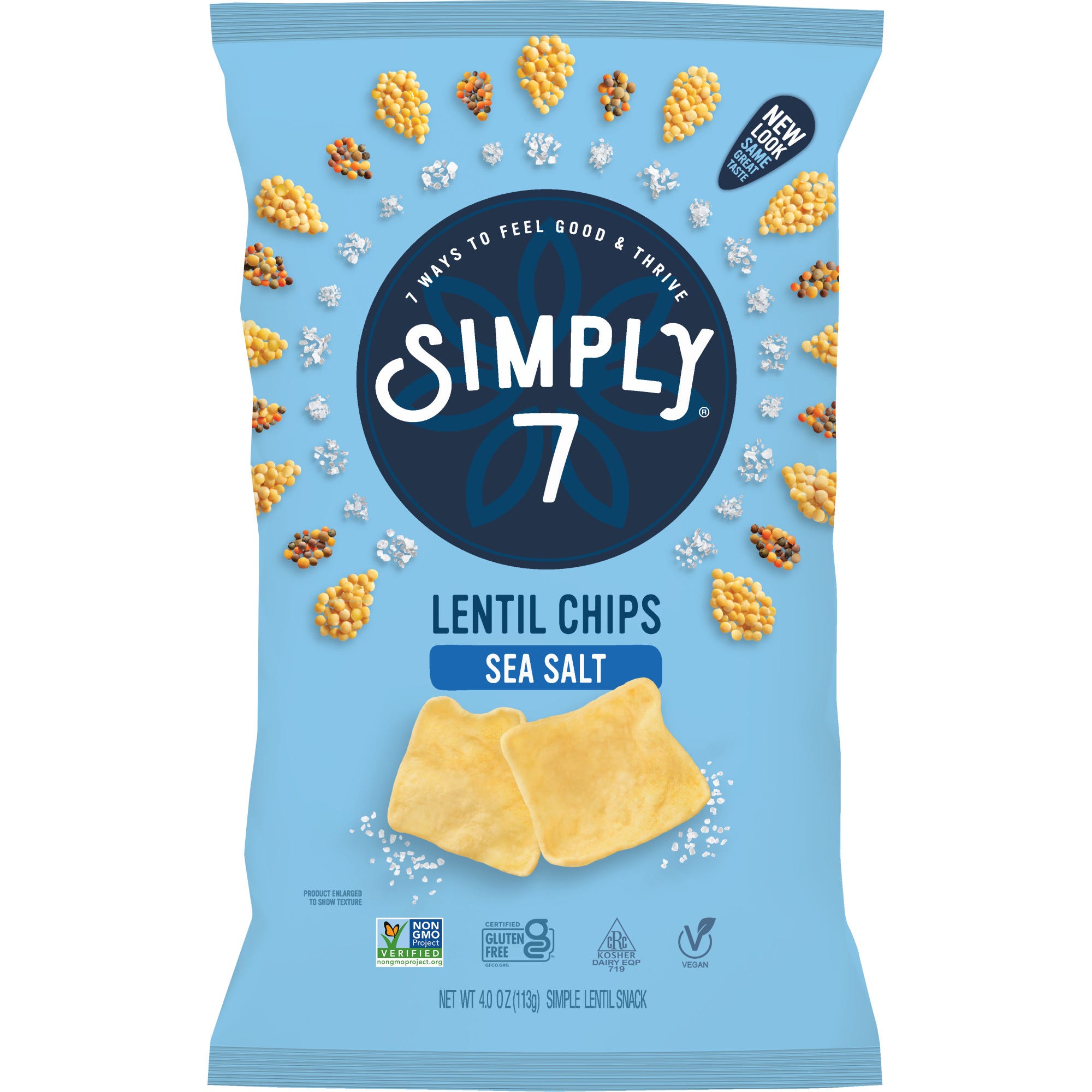 Simply 7 Lentil Sea Salt, 4 oz