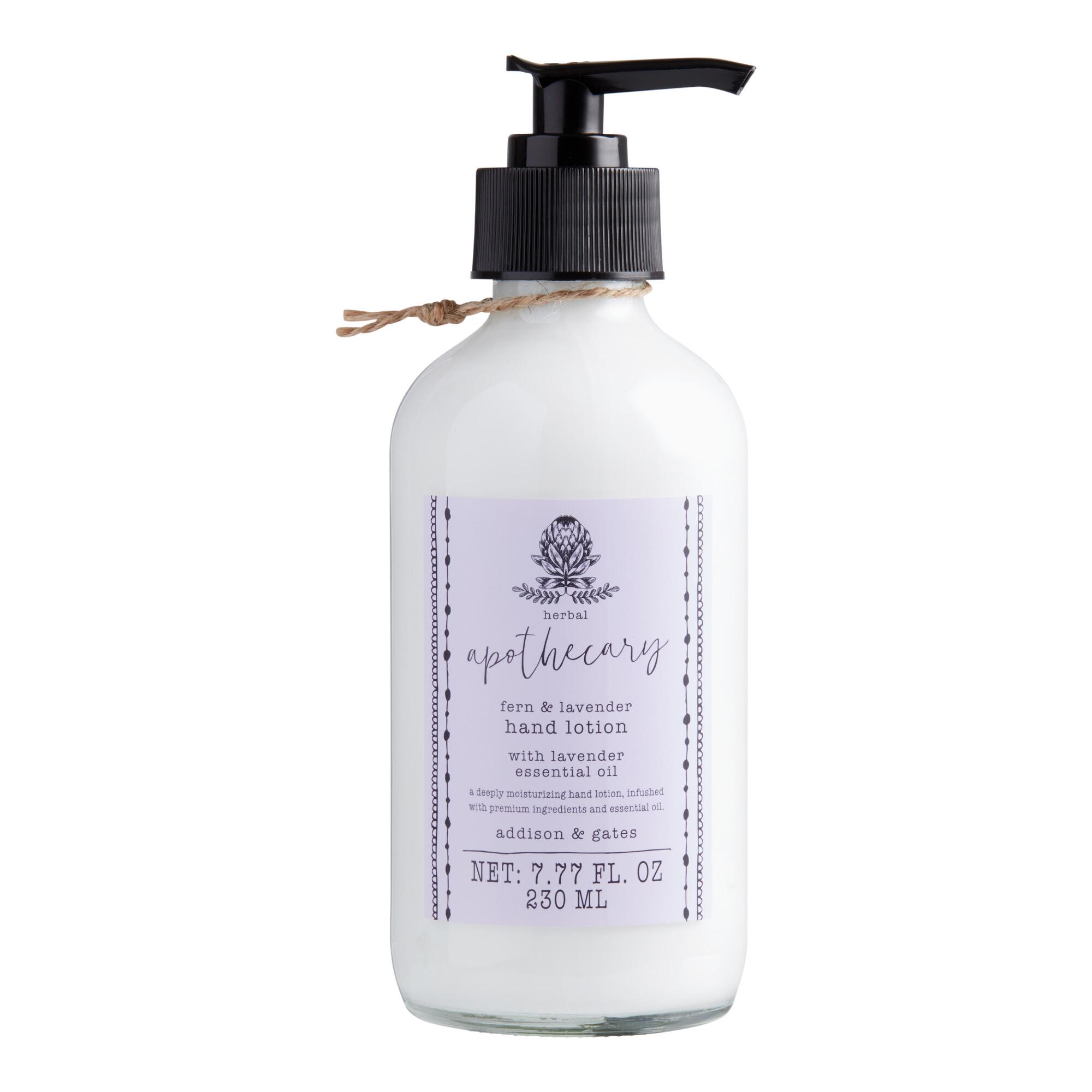 Home Apothecary Fern & Lavender Lotion: Purple - Glass by World Market