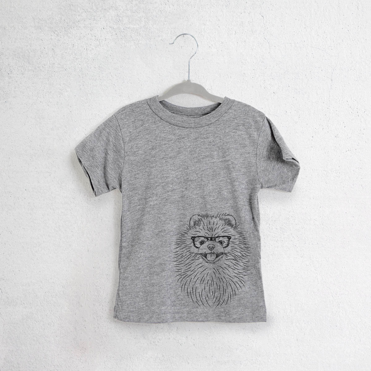 Pirro The Pomeranian Tri-Blend Shirt - Kids Dog Tshirt Animal Glasses T