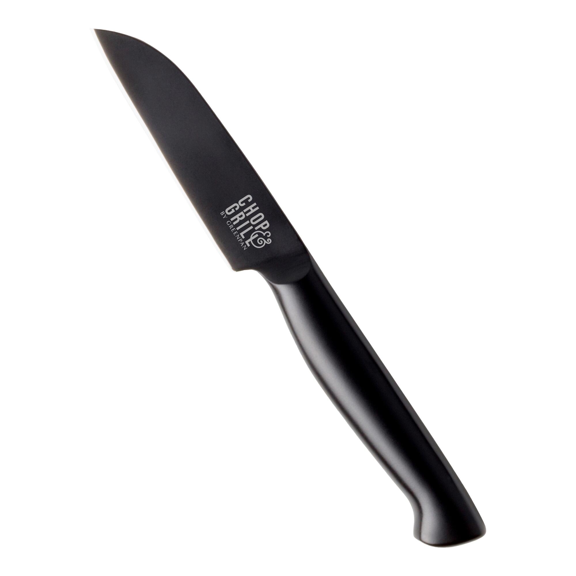 GreenPan Chop & Grill Stainless Steel Paring Knife: Black by World Market