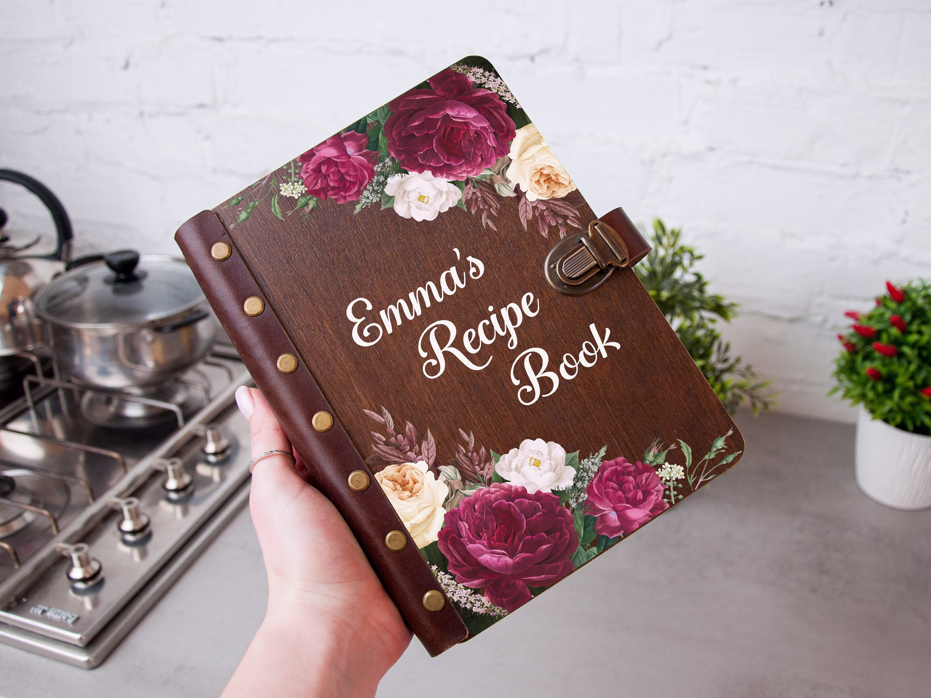Moms Recipe Book, Personalized Journal, Mother Daughter Gift, Notebook, Custom Gift For Mom, Family Cook Binder