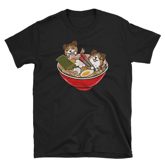 Shetland Sheepdog Japanese Ramen Kawaii Shirt, Funny T-Shirt, Sheltie Dog T Shirt