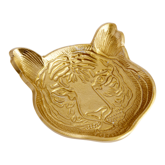 Gold Tiger Trinket Dish - Aluminum by World Market