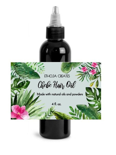 Chebe Hair Oil, Herbal Blend Of Natural Powders & Oils